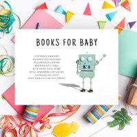 3D robot boy baby shower - books for baby