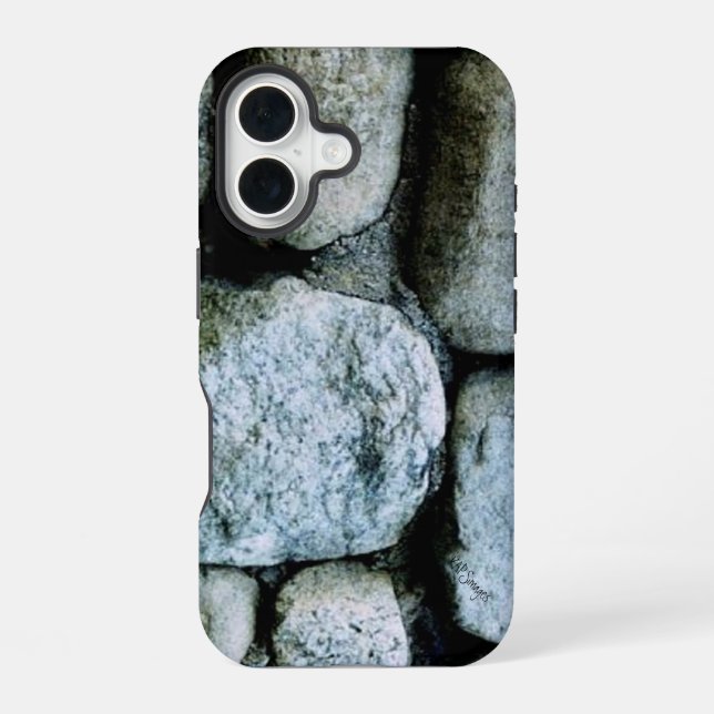 3D Rock Solid iPhone 16 Case (Back)