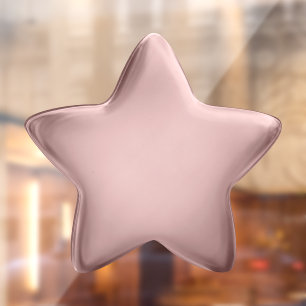 3D Rose Gold Foil Award Achievement Medal Star