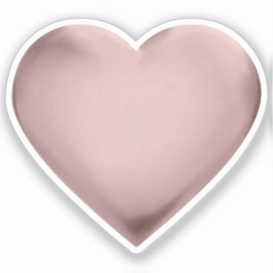 3D Rose Gold Foil Heart Excellence Award Medal