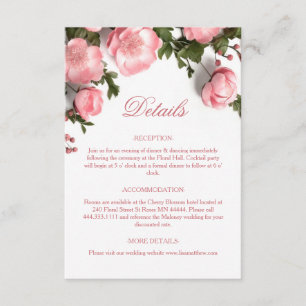 3D Roses Wildflowers White Enclosure Card