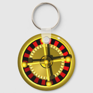 3d roulette wheel key ring