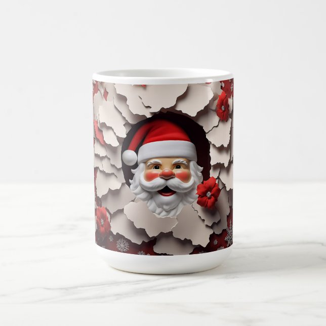 3D Santa Ceramic Coffee Mug (Center)