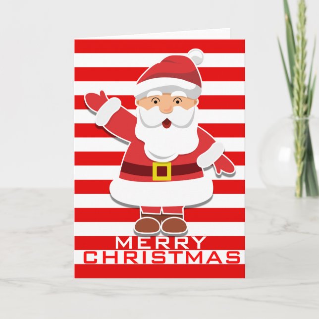 3D Santa Claus Holiday Card (Front)