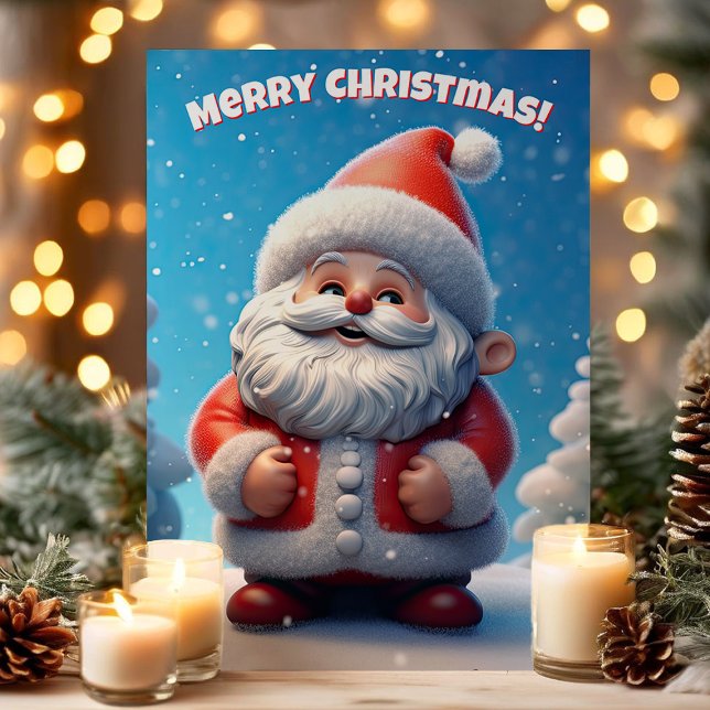 3D Santa Claus Merry Christmas Holiday Card (Creator Uploaded)