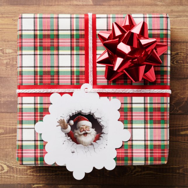 3D Santa Tree Decoration Card (Insitu (Gift))