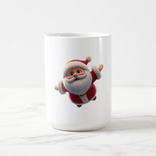 3D SantaClaus Christmas Ceramic CoffeeTea Mug Gift