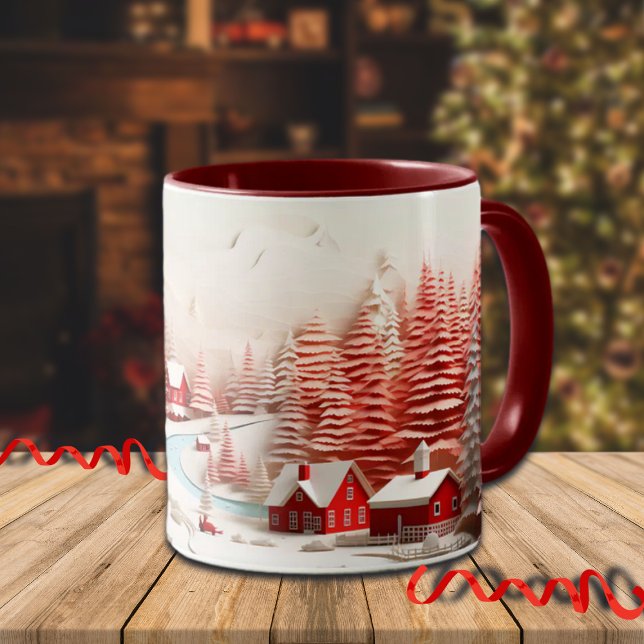 3D Scandinavian Winter Landscape Mug (Creator Uploaded)