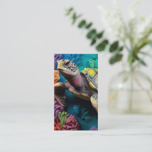 3D Sea Turtle Pattern Earring Cards