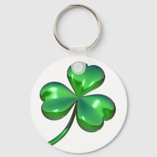 3D Shamrock Key Ring