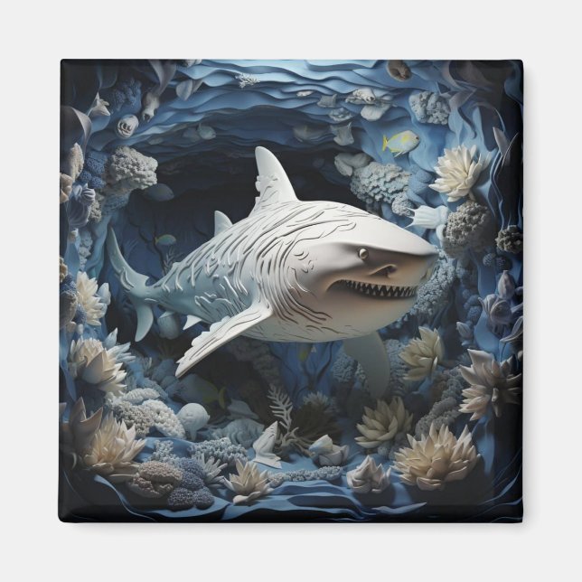 3D Shark  Magnet (Front)