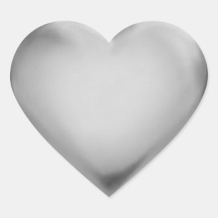 3D Silver Foil Seal Heart Wedding Love Award Medal