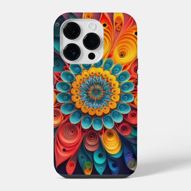 3D Single Flower  iPhone Case (Back)