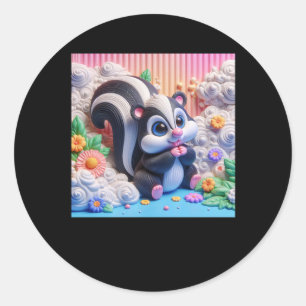 3d Skunk Sticker 