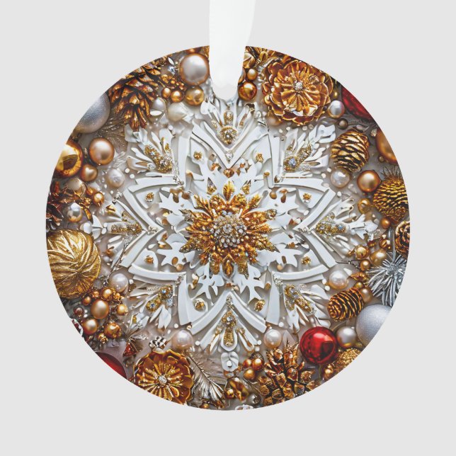 3d snowflake ornament (Front)