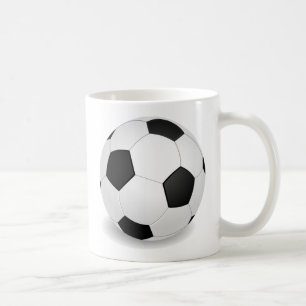 3D Soccer Ball Coffee Mug