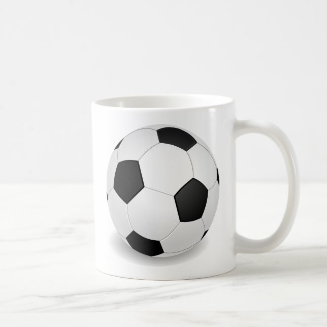 3D Soccer Ball Coffee Mug (Right)