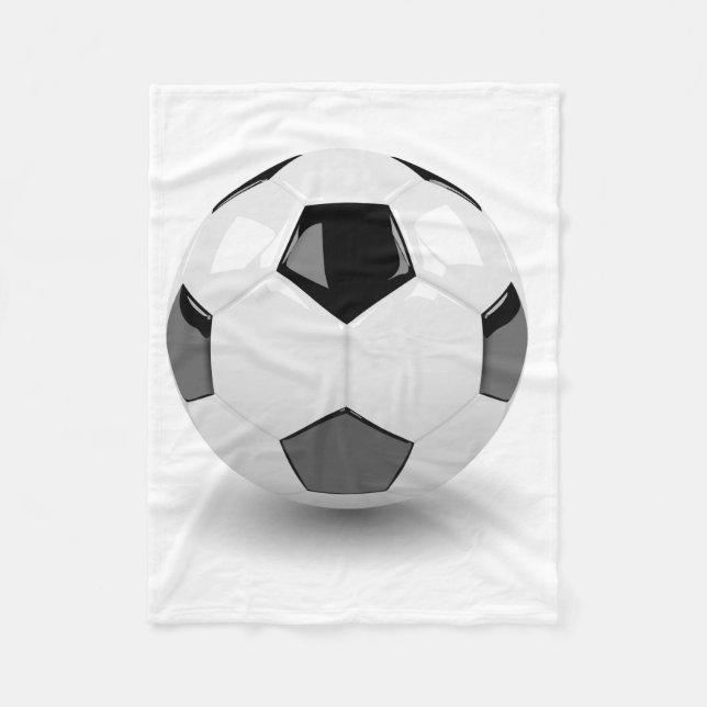3D soccer ball Fleece Blanket (Front)