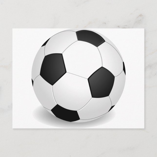 3D Soccer Ball Postcard (Front)