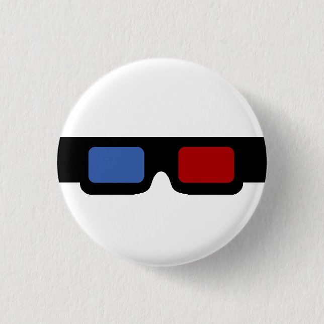 3D specs 3 Cm Round Badge (Front)