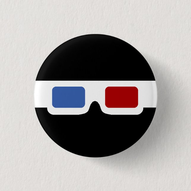 3D Specs (Original) 3 Cm Round Badge (Front)