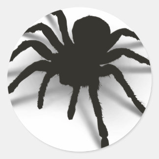 3D Spider Classic Round Sticker