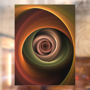 3D Spiral Abstract Warm Colours Modern Fractal Art
