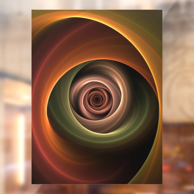 3D Spiral Abstract Warm Colours Modern Fractal Art (Sheet 2)