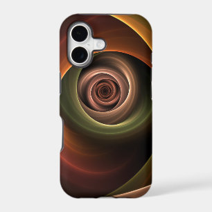 3D Spiral Abstract Warm Colours Modern Fractal Art