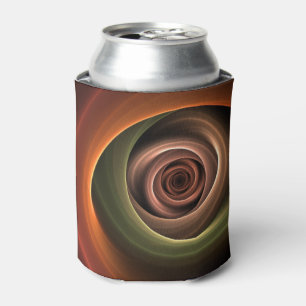 3D Spiral Abstract Warm Colours Modern Fractal Art Can Cooler