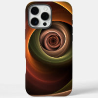 3D Spiral Abstract Warm Colours Modern Fractal Art