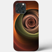 3D Spiral Abstract Warm Colours Modern Fractal Art