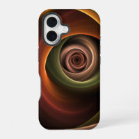 3D Spiral Abstract Warm Colours Modern Fractal Art