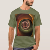 3D Spiral Abstract Warm Colours Modern Fractal Art
