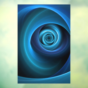 3D Spiral Blue Colours Modern Abstract Fractal Art