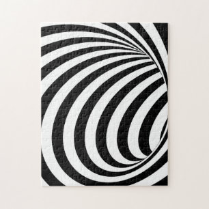 3D Spiral Hole Optical Illusion Jigsaw Puzzle