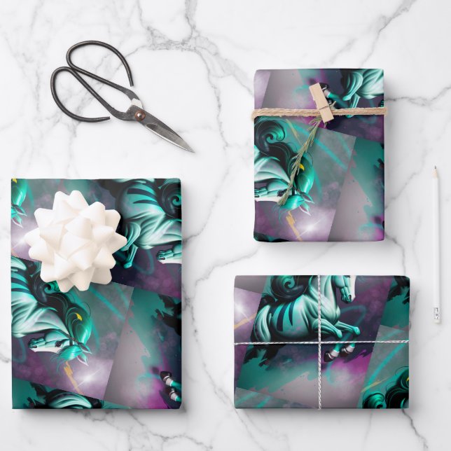 3D Spirit Pony 24 Wrapping Paper Sheet (Front)