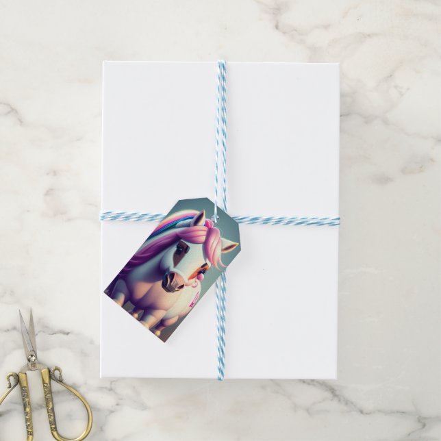 3D Spirit Pony 2 Gift Tags (With Twine)