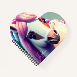 3D Spirit Pony 2 Heart Notebook