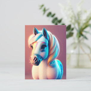 3D Spirit Pony 3 Postcard