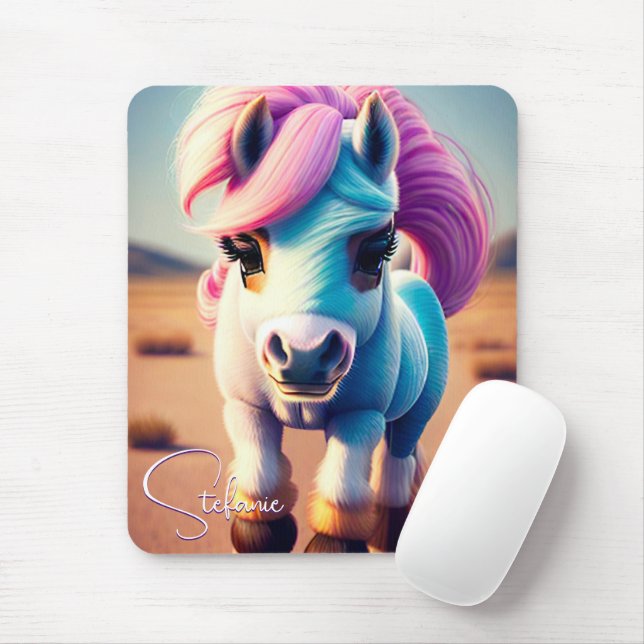 3D Spirit Pony 4 Mouse Pad (With Mouse)