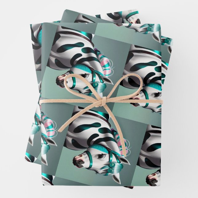 3D Spirit Pony 7 Wrapping Paper Sheet (In situ)