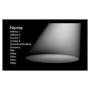 3D Spotlight (White) Business Card