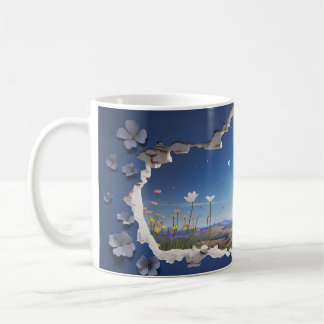 3D Starry Night design Coffee Mug