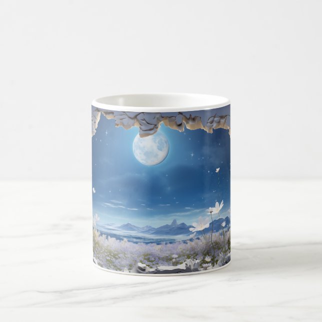 3D Starry Night design Coffee Mug (Center)