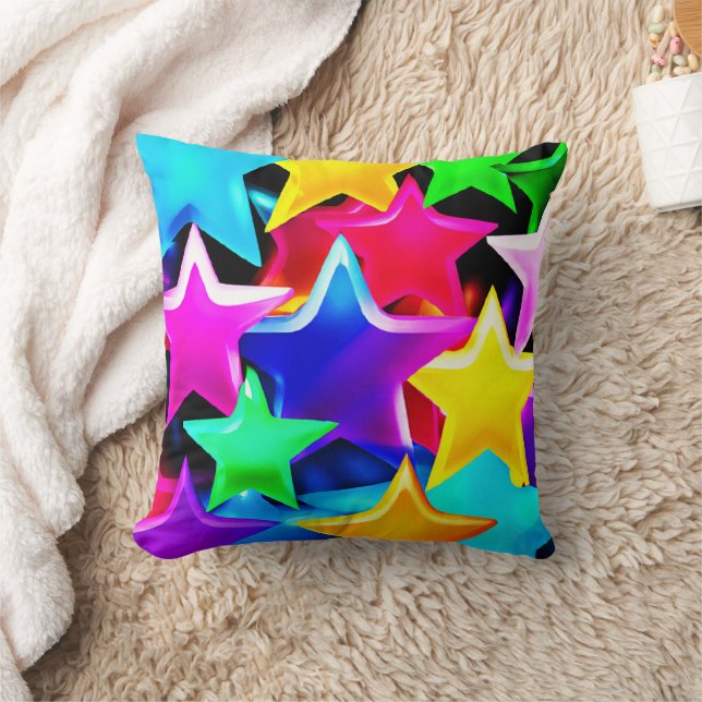 3D Starry Rainbow Pattern Cushion (Blanket)