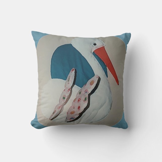3D Stork Pillows (Front)