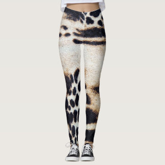 3d Stunning Animal pattern in Hyena Skin design Leggings
