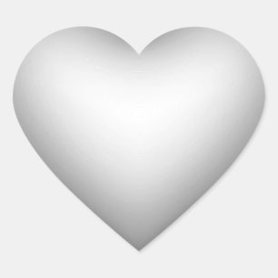 3D Style Heart Symbol Shadow Heart Sticker