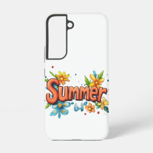 3d Summer Text Samsung Galaxy Case